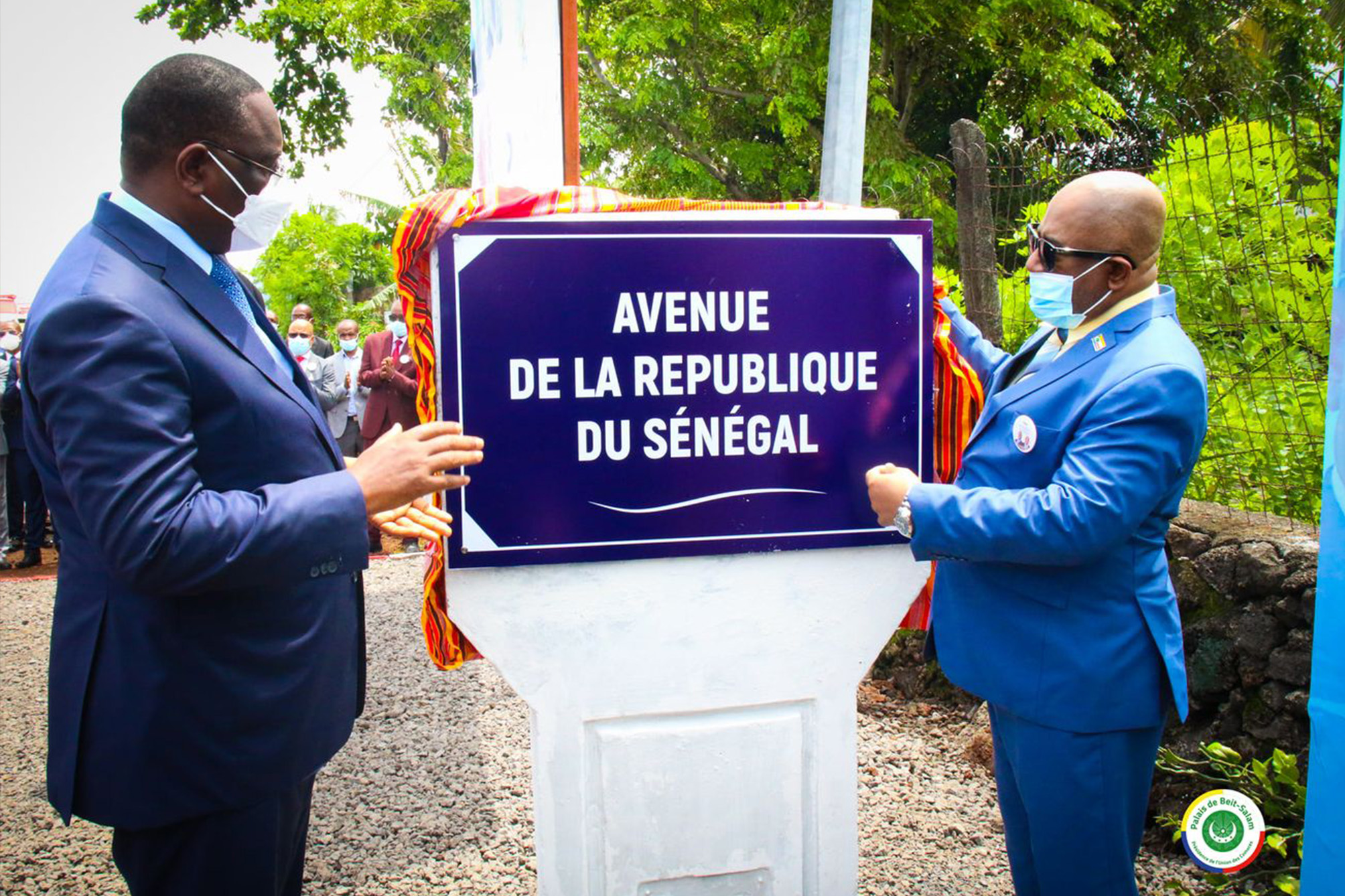 Le président Azali Assoumani et son homologue Macky Sall ont inauguré l’Avenue du Sénégal